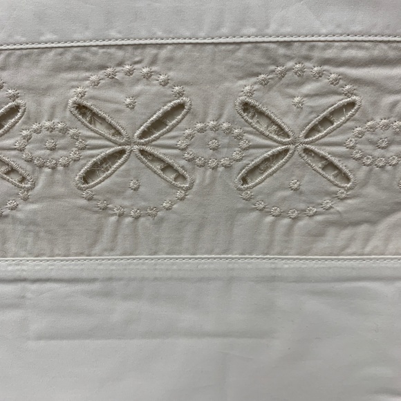 Beekman 1802 Stillwater King Plillowcases Cream S2 -NEW - Picture 4 of 5